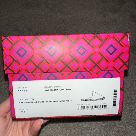 TORY BURCH snakeskin open back espadrille. Perfect condition. - Picture 6 of 6